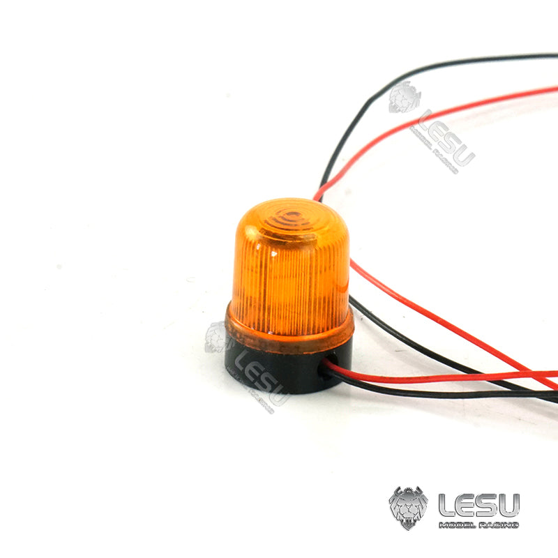 LESU Roof Warning Light Rotating Lamp Plastic 1/14 Scale Upgrade Part for RC Tractor Truck Dumper Model DIY Cars Accessory