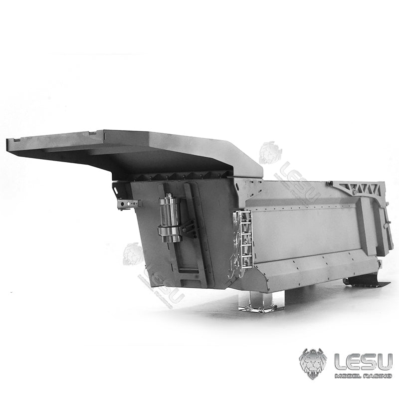 LESU Metal Car Bucket Dumper Box for DIY 1/14 Scale 8*8 Truck Construction Vehicle Model Spare Parts Replacements DIY