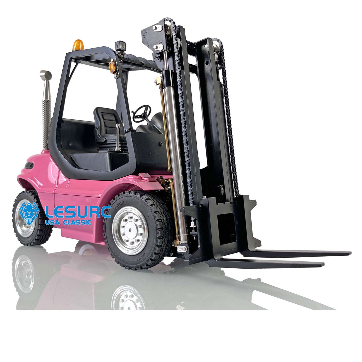 1/14 Scale LESU RC RTR Model Forklift Assembled Transfer Car Truck W/ Motor Servo ESC Light Sound Radio Battery Driver Charger