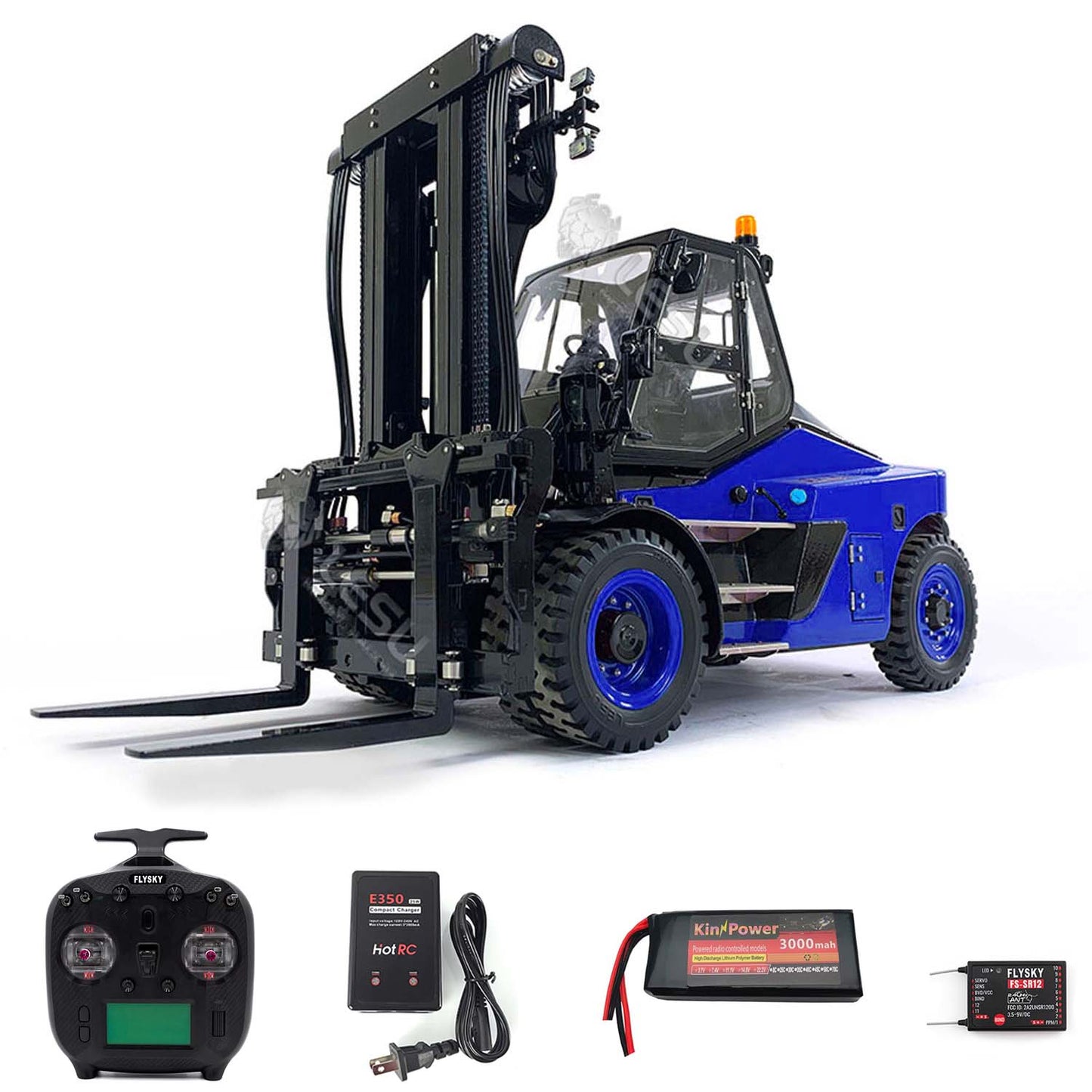 1/14 LESU RC RTR Hydraulic Painting Forklift Remote Control Model Aoue-LD160S W/ Motor ESC Light Sound Battery Charger ST8 Radio