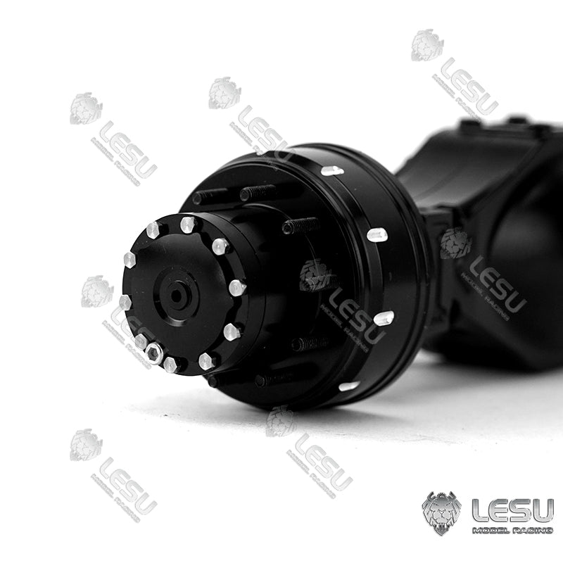 LESU Metal Reduction Axle Wheel Interaxle Differential for 1/14 Scale Tractor Truck Dumper Model Replacements Spare Parts