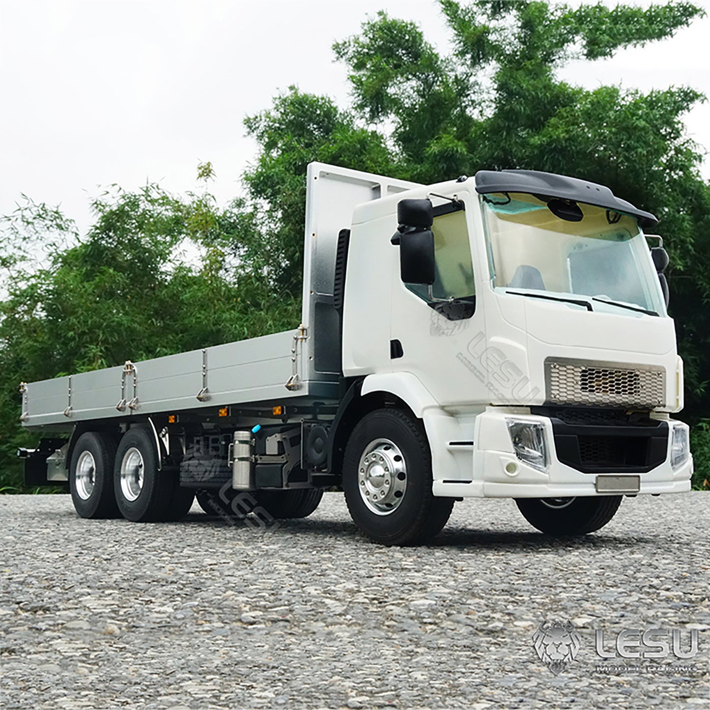 IN STOCK LESU 1/14 VM 6x4 Unpainted Remote Control Flatbed Truck Model Car for Light System Motor Servo ESC W/O Battery Radio