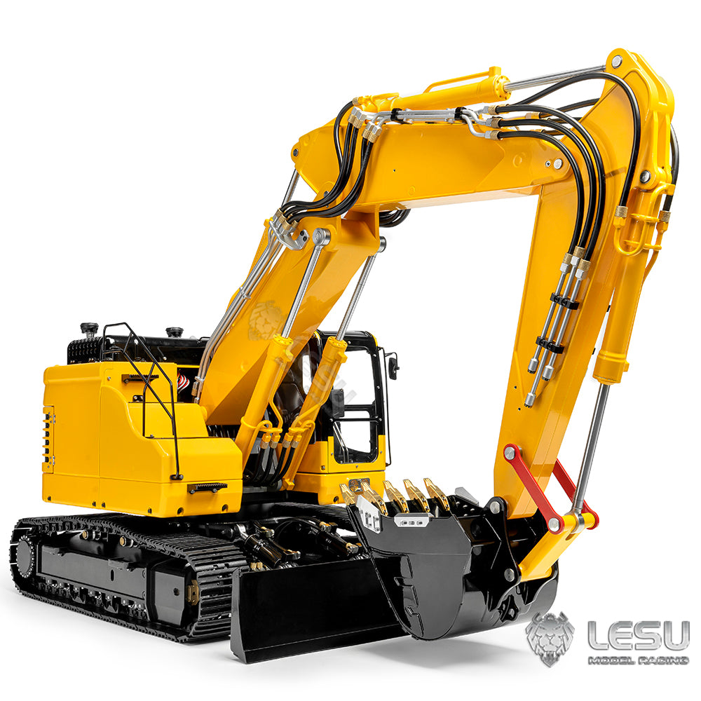 LESU AOUE ET26L 1/14 Metal RC Hydraulic Excavator B0012 Remote Controlled Construction Vehicle Light System Simulated GPS for DIY Hobby Collectors