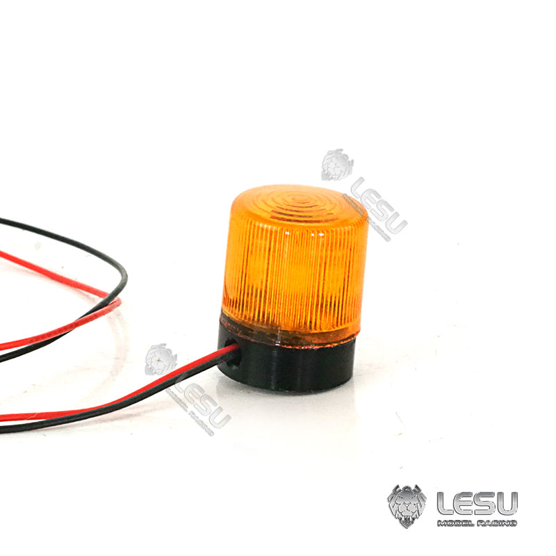 LESU Roof Warning Light Rotating Lamp Plastic 1/14 Scale Upgrade Part for RC Tractor Truck Dumper Model DIY Cars Accessory