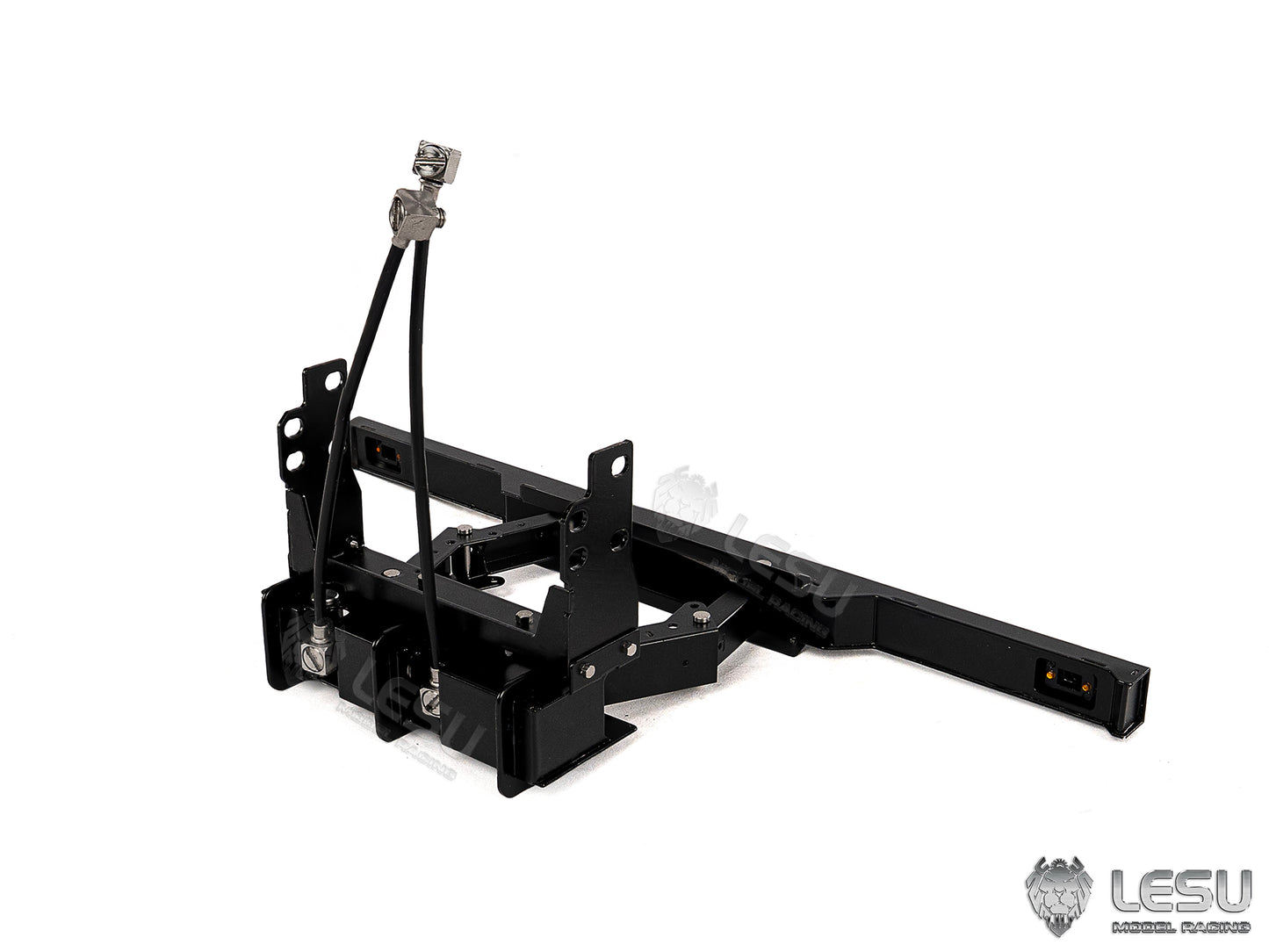 LESU Metal Hydraulic Telescopic Rear Tail Bumper Sets for Roll On Off Dumper DIY 1/14 Remote Control Truck Model Without Light