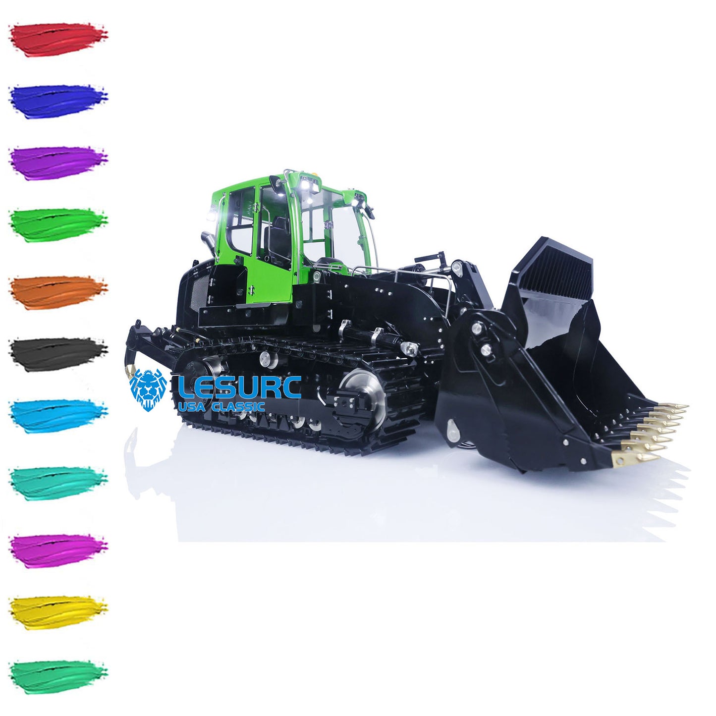 LESU 636 1/14 Hydraulic RC Loaders Metal Remote Control Construction Vehicles CNC Model Light Sound