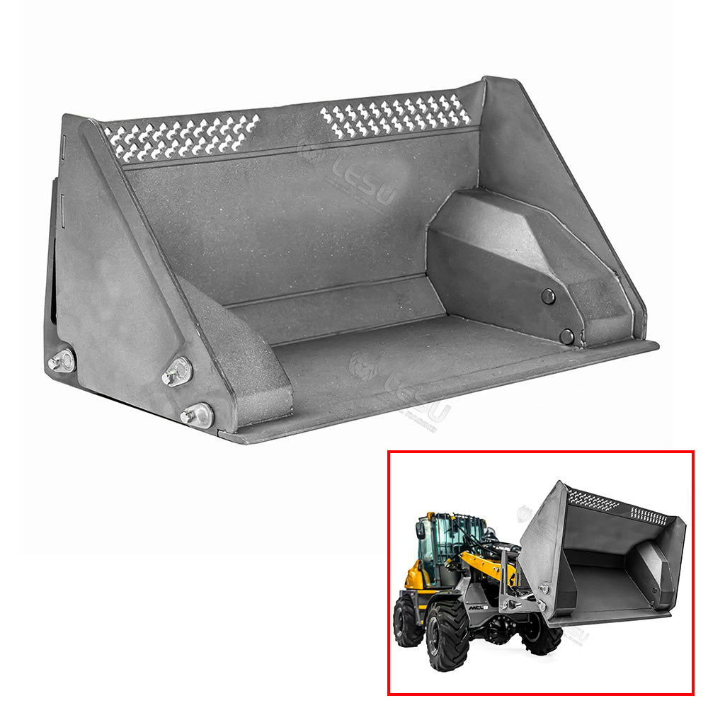 LESU 1/14 RC Loader AOUE MCL8 ST8 Remote Control Car Hydraulic Dozer Shovel Metal Sieve Shovel Rake Bucket Gripper RTR Sound Light