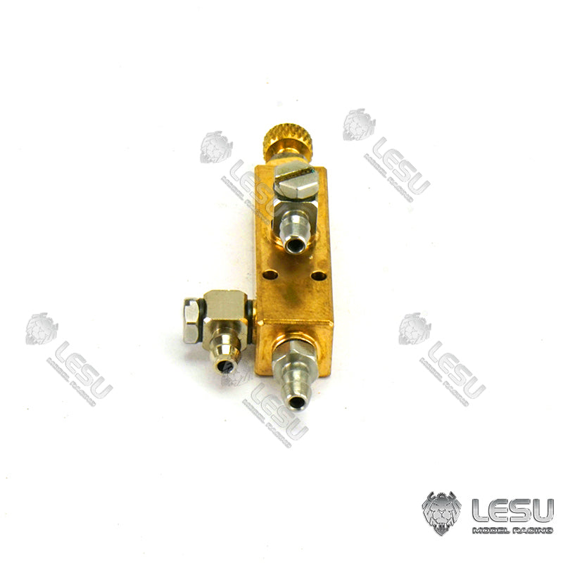 LESU Metal Relief Valve Regulating Valve Hydraulic Control Parts A B for 1/14 Scale Radio Controlled Dumper Truck Excavator