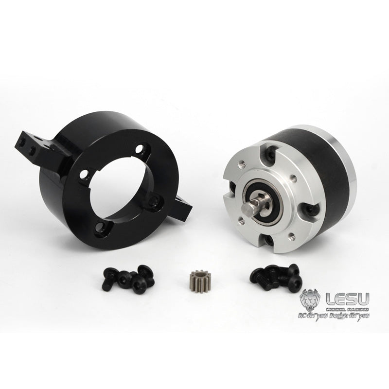 US Stock LESU 1/14 Planetary Gearbox with Reduction Ratio 1/5 for DIY TAMIYA RC Truck Model Spare Parts