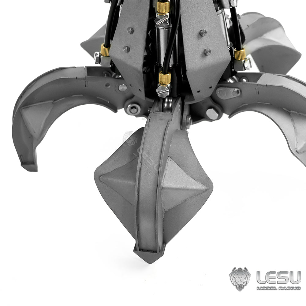 LESU 1/14 Scale Hydraulic Orange Peel Grab Suitable for RC Crane Dumper Radio Controlled Tipper Truck Cars Model Vehicles