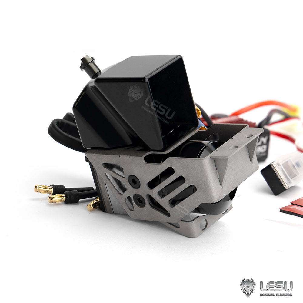 LESU Hydraulic Oil Pump Urea Tank Set Motor ESC Metal Mounting Support Suitable for 1/14 RC Dumper Tipper Truck Upgrade Parts