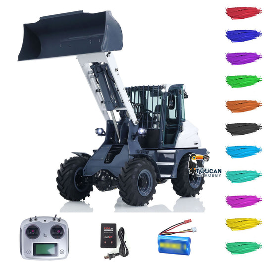 LESU 1/14 RC Hydraulic Loader AOUE MCL8 Construction Tipper Model With Sound Radio Control 4 TH Reversing Valve Rear Hook