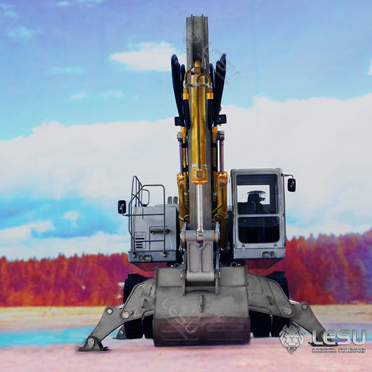 1/14 Scale LESU RC Model Metal Hydraulic Aoue ET30H Wheeled Excavator Digger Pump Valve Light Motor ESC Servo Upgrade Accessories