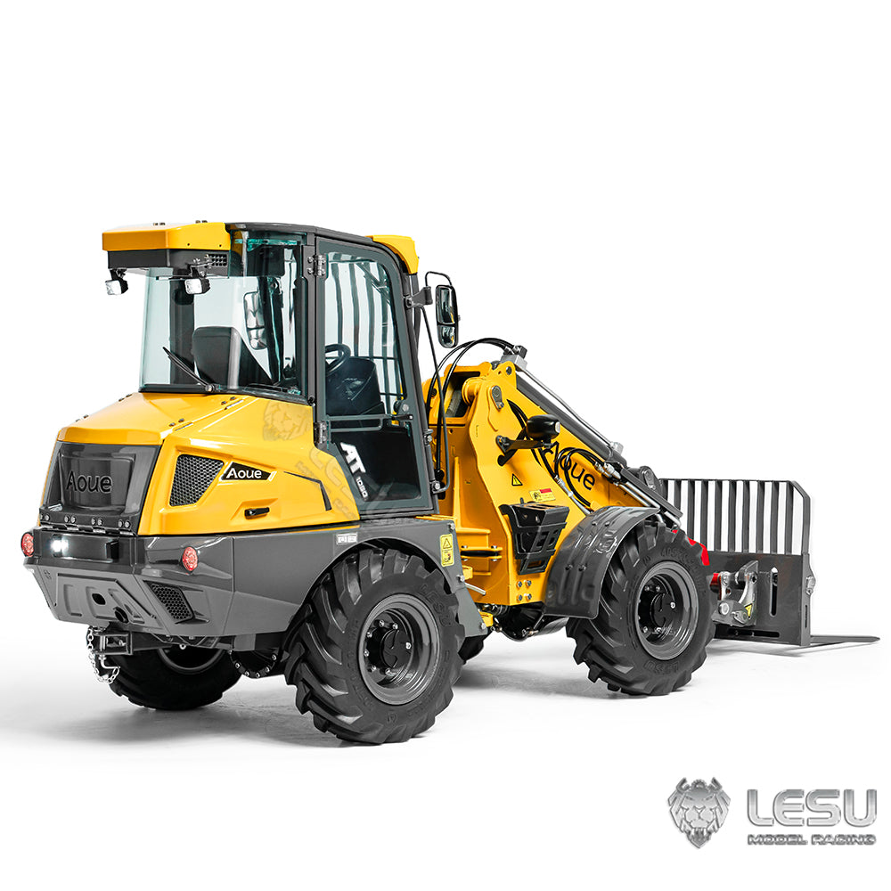 US STOCK LESU AT1050 1/14 Hydraulic RC Telescopic Arm Fork Loader Painted Assembled Car Light Sound Module Fast Shipment Teshulianjie