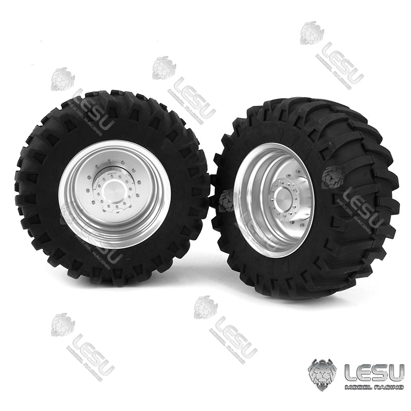 LESU 1/16 Scale Rubber Wheel Tire Hub Suitable for RC DIY Model Radio Control Truck Walking Tractor Engineering Vehicle Spare Part