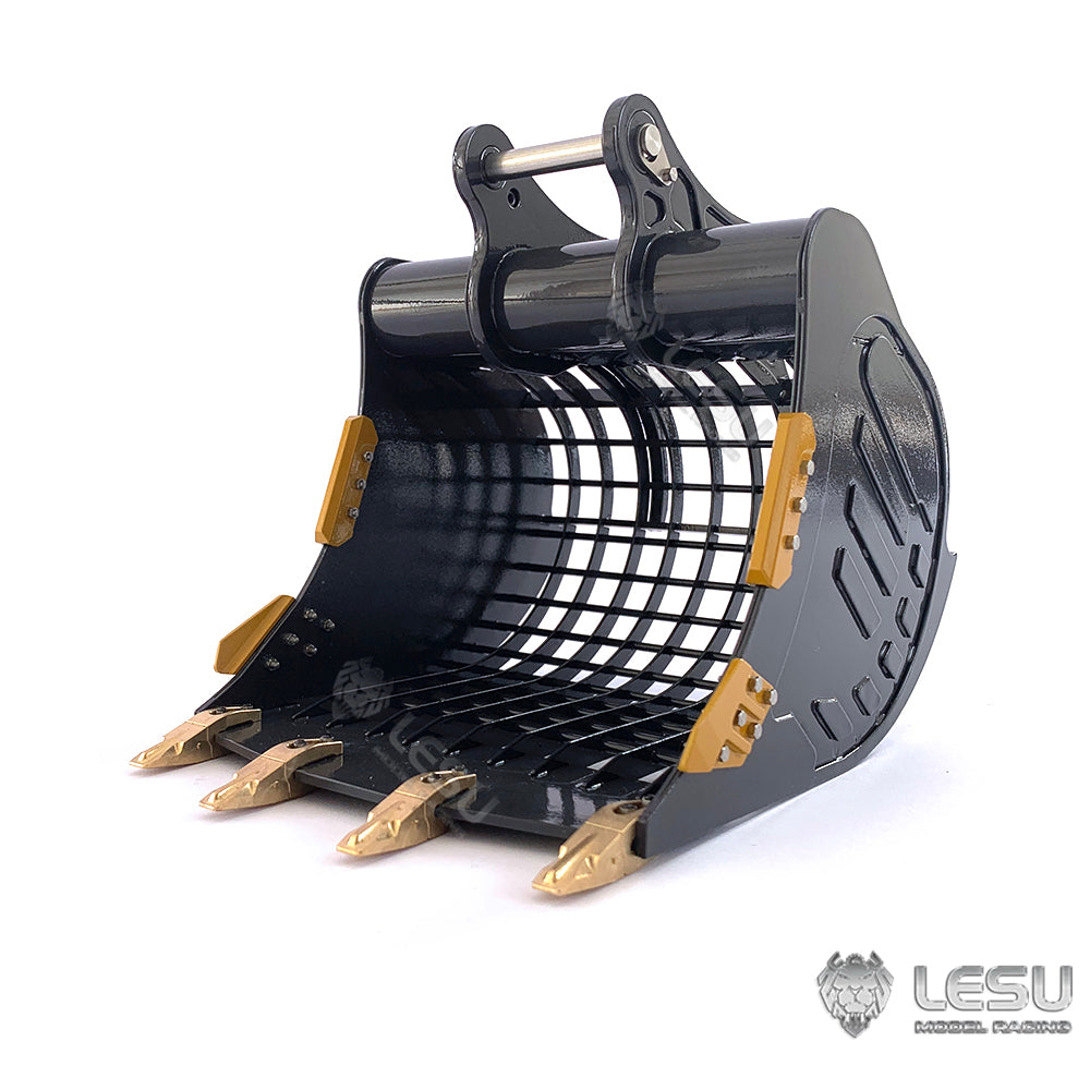 LESU Metal Grille Narrow Bucket Spare Parts for 1/14 Scale ET35 RC Metal Hydraulic Excavator Digger Models Accessories DIY