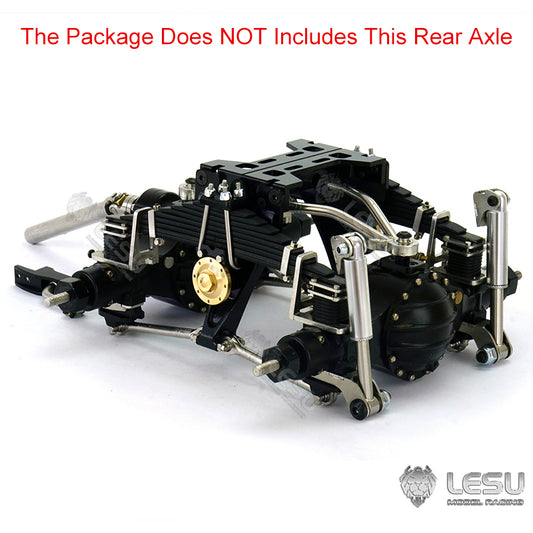 Metal Rear Suspension for LESU 1/14 Scale Differential Axles Tractor Truck Dumper Car Model Spare Parts Replacements Accessories