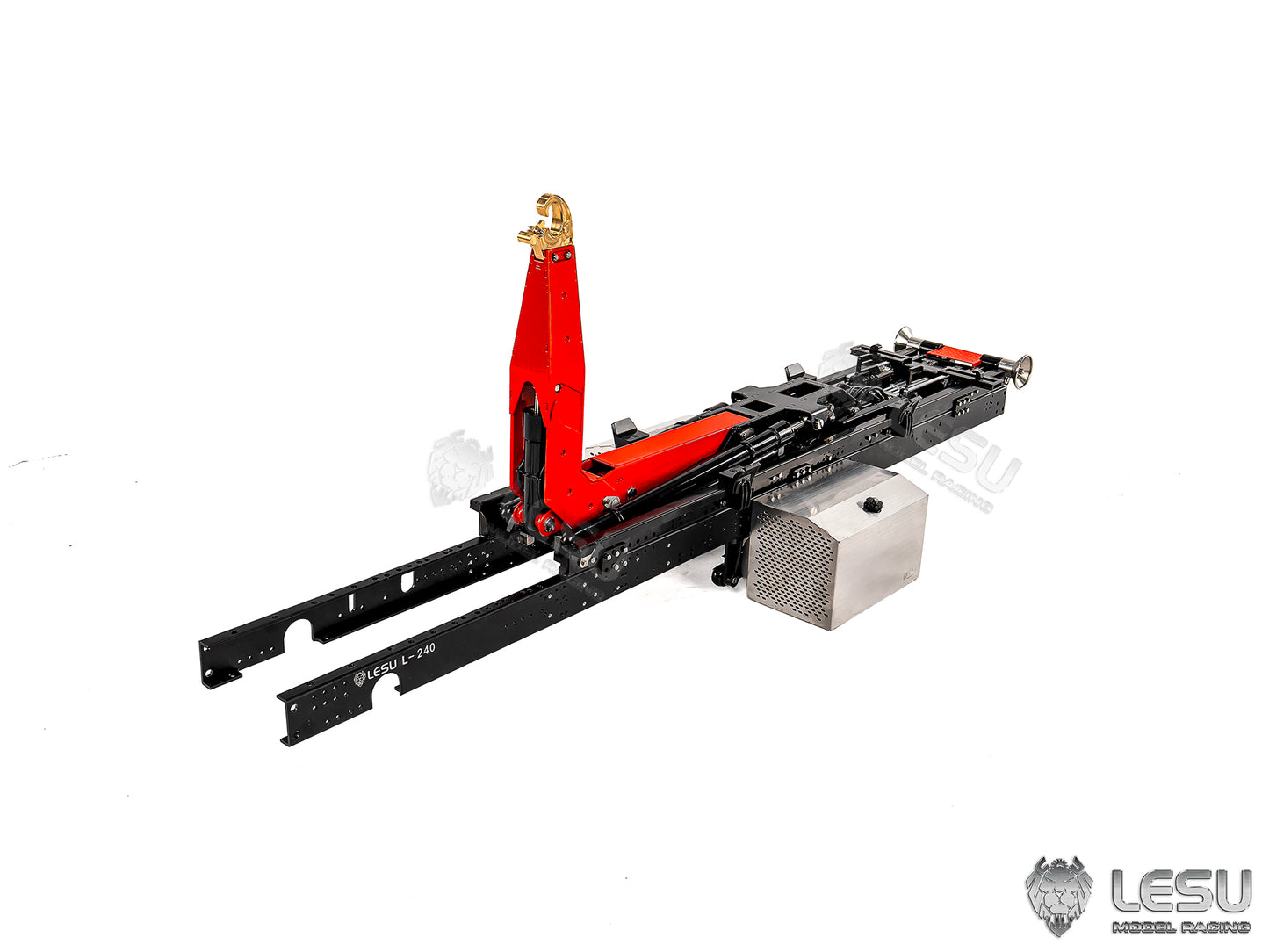 LESU Metal Foldable Roll On Off Dumper Set Suitable for 1/14 RC Hydraulic Full Dumper With 5TH Reversing Valve No Brush Motor