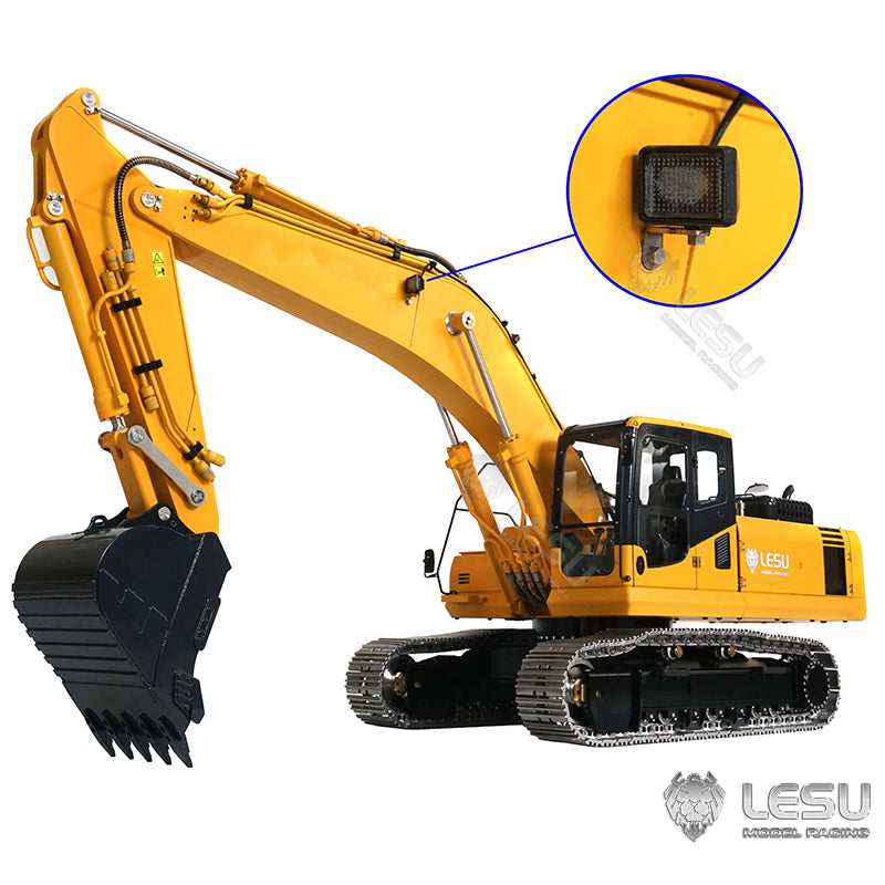 LESU Spotlight LED Light Sapre Parts Accessories for 1/14 Scale Hydraulic RC AC360 C374 Excavator ET30H Digger Model DIY