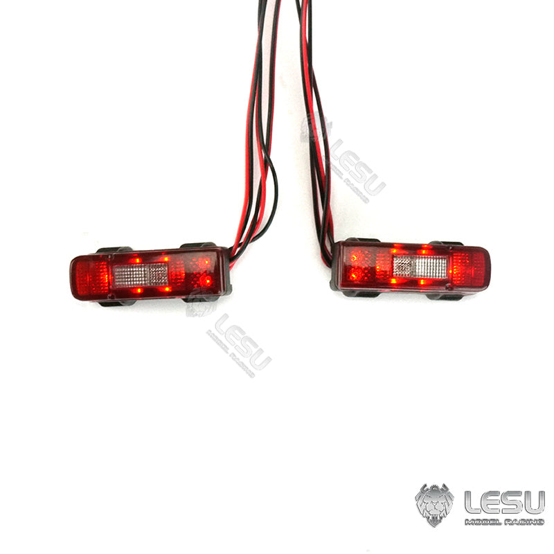 LESU Metal Bumper Plastic Rear Lamp Taillight Mount DIY Part Suitable for 1/14 Scale RC Tractor Truck Trailer Car Accessory