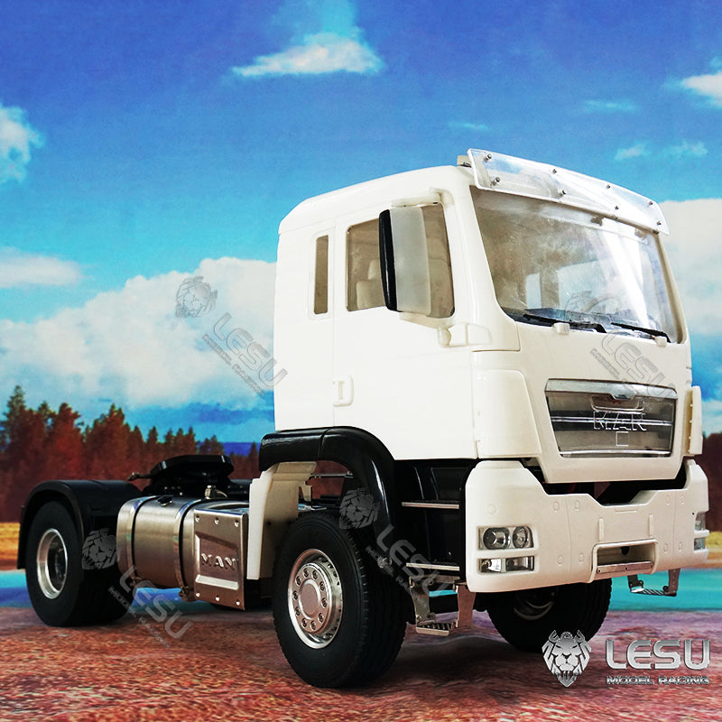 LESU 1/14 Scale TGS 4*2 Remote Controlled Tractor Truck Metal Chassis Model W/ Motor DIY Cabin Car Spare Parts Replacements