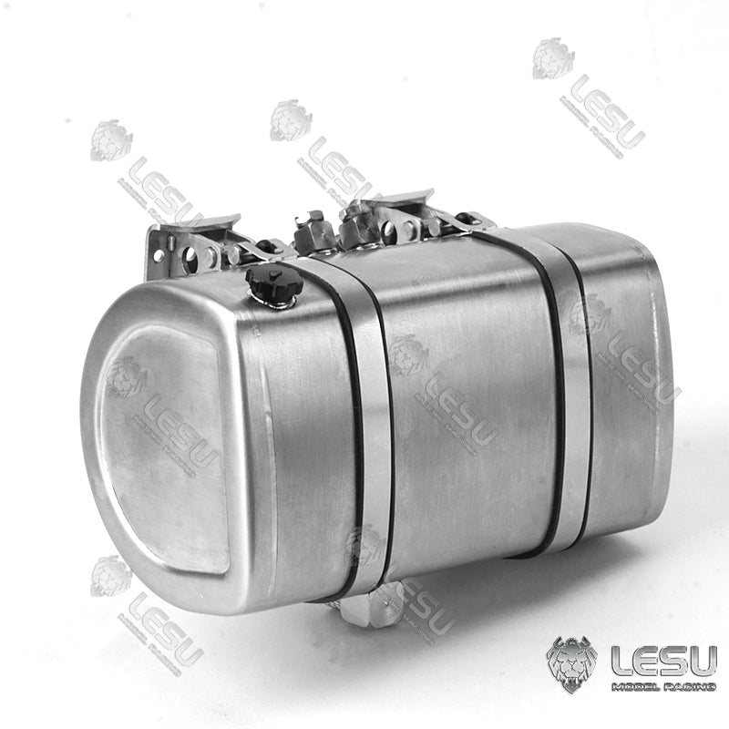 LESU Metal Hydraulic Simulated Oil Tank Accessory Suitable for 1/14 Scale Tractor Truck Dumper Tipper DIY Cars Spare Parts