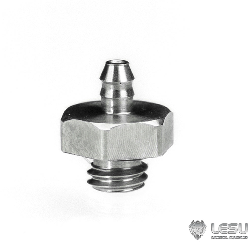 LESU M3 Stainless Steel Nozzle for RC Truck Construction Vehicles Excavator Loader Model 2x1mm Hydraulic Pipe Hose Part