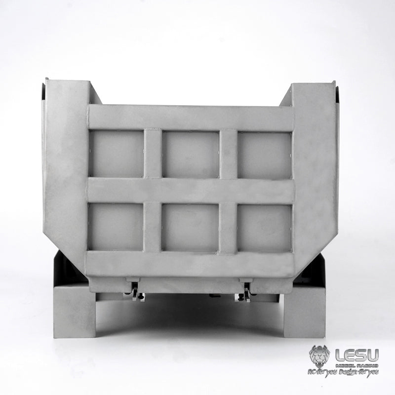 LESU 450MM Metal Cargo Bucket Container for Remote Controlled 8*8 Dumper 1/14 Scale Truck Construction Vehicle Model