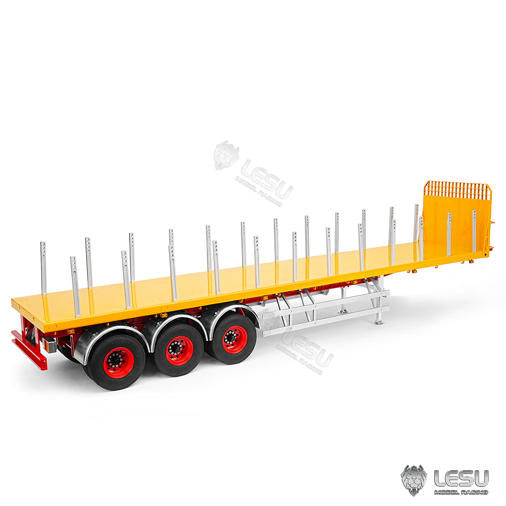 LESU 40FT 3Axles Semi Metal Trailer for 1/14 RC Tractor Truck Remote Control Car Electric Model