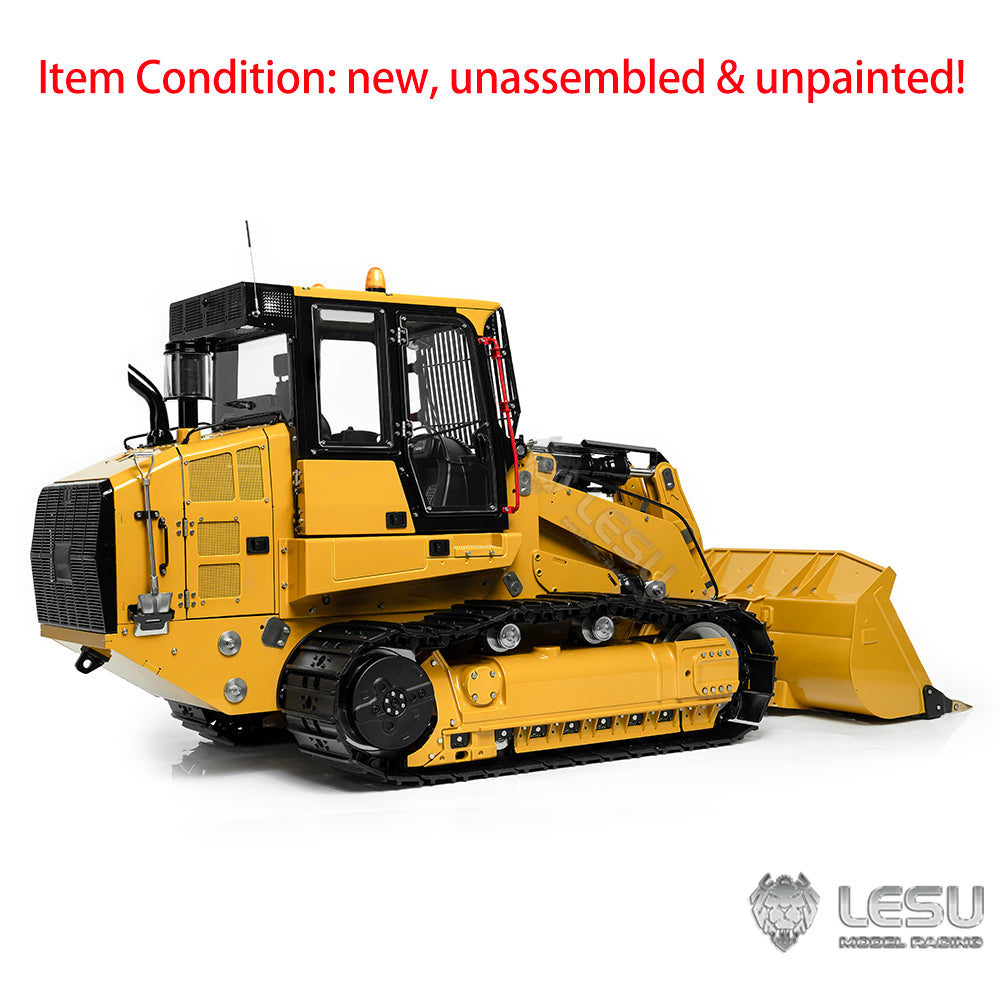 #Metal LESU 1/14 Hydraulic Remote Control Tracked 973K Loader Black Tracks RC Vehicle Standard Edition Unassembled Model