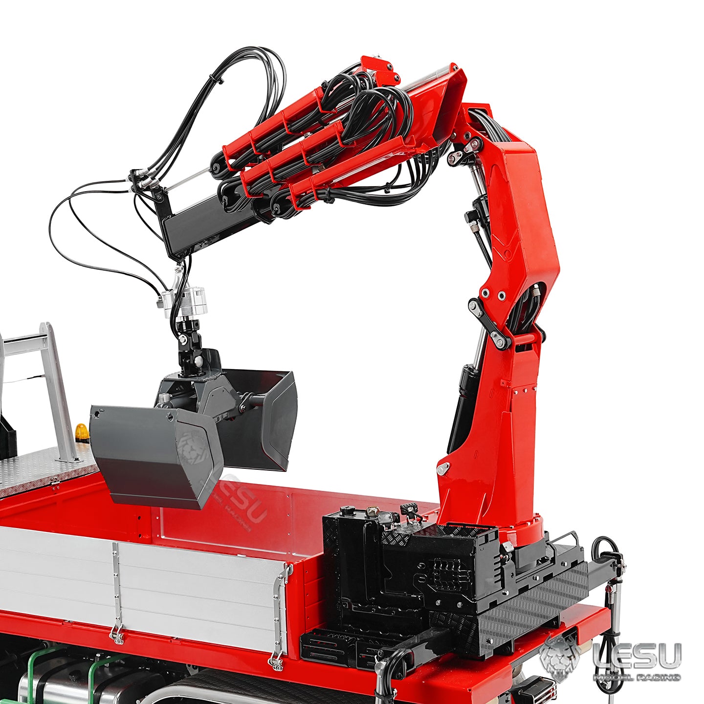 270?? Rotating LESU Metal Clamshell Bucket for DIY 1/14 RC Hydraulic Crane of Excavator Dumper Remote Control Tractor Truck