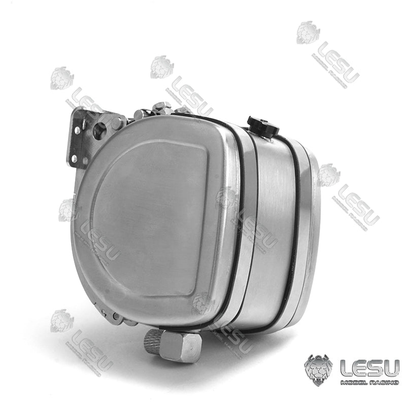 LESU Metal Hydraulic Simulated Oil Tank Accessory Suitable for 1/14 Scale Tractor Truck Dumper Tipper DIY Cars Spare Parts