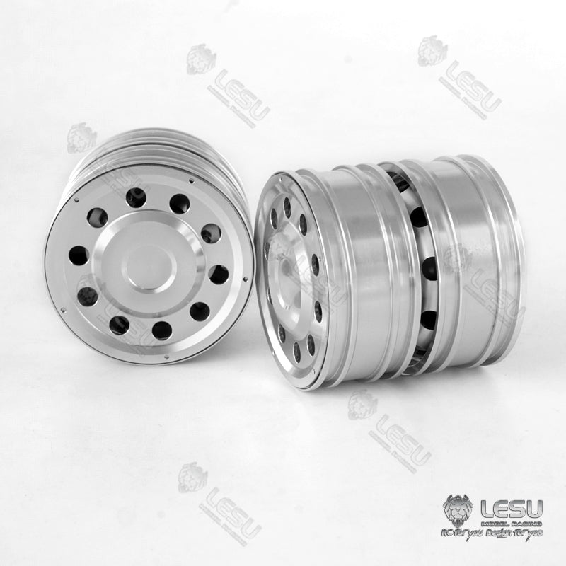 LESU Rear Wheels Metal Hubs for Dumper Tractor Truck Car 1/14 Scale Radio Controlled Car Replacements Spare Parts