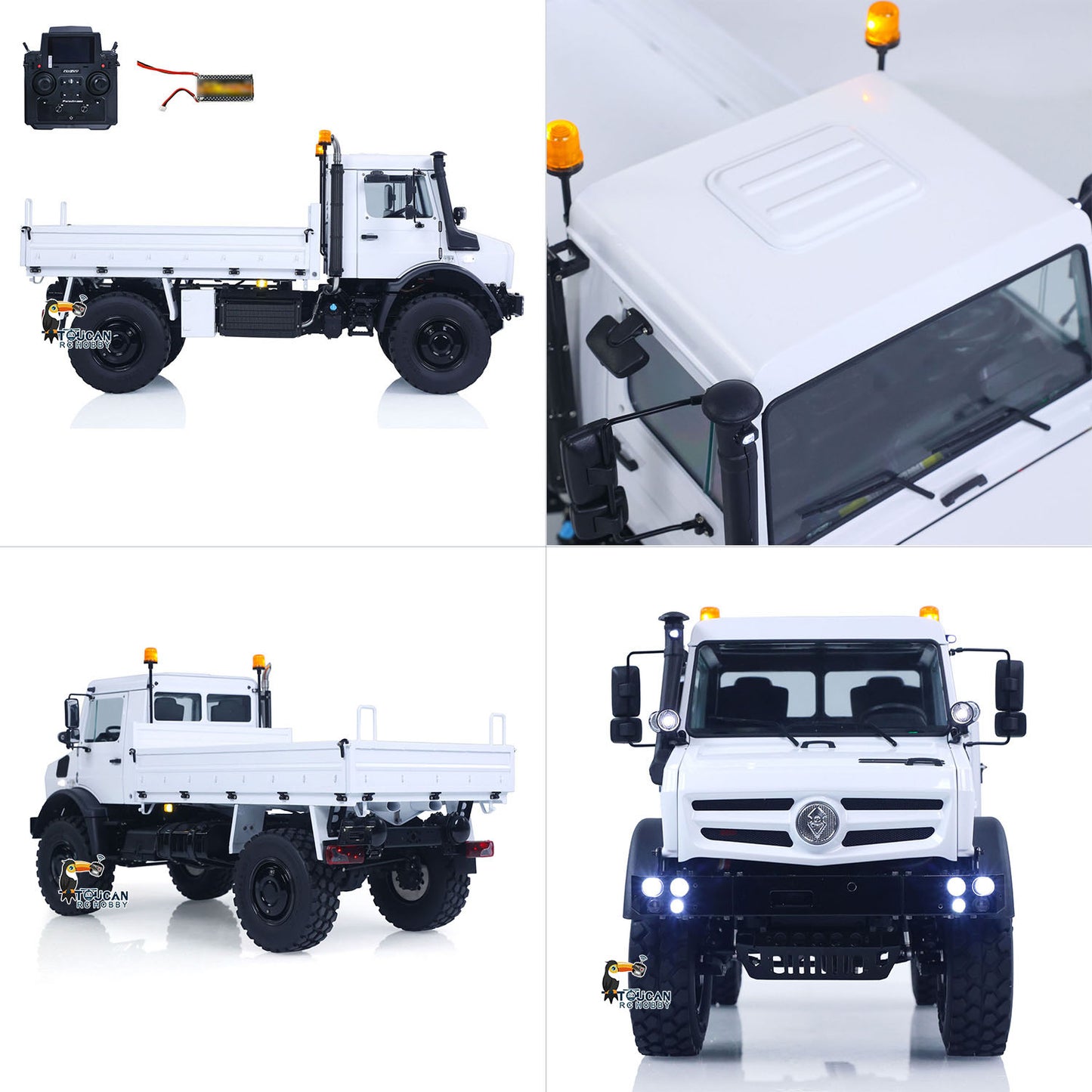 LESU U4023 4X4 1/14 RC Off Road Vehicle Metal ATV Light Truck MT44023 Model Light Sound Wheel Reduction Axle Lock Radio Battery