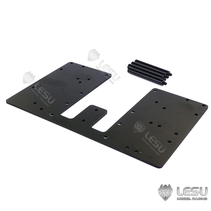 LESU 1/14 Metal Battery Compartment CNC Second Plate Set Suitable for RC Tractor Truck R620 Radio Control Dumper DIY Parts