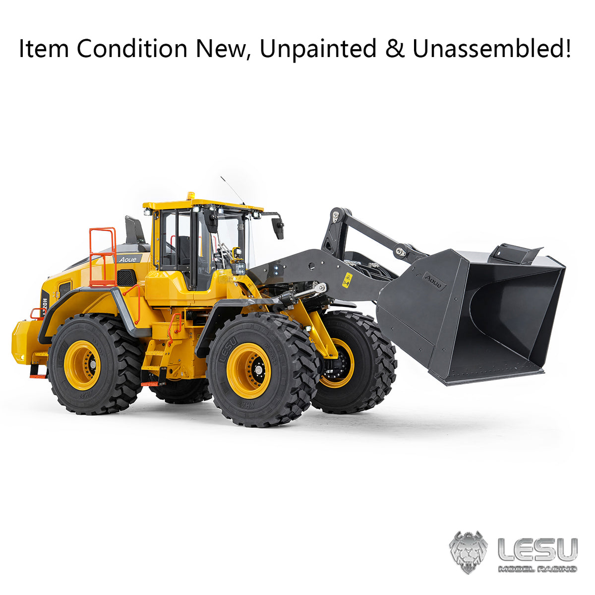 LESU L220H 1/14 Metal Hydraulic RC Wheel Loader A0013 KIT Model 4WD Brushless Motor 2 Speed Drive Differential Lock Quick Release Bucket Sound