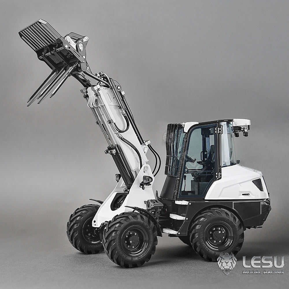 LESU 1/14 RC Hydraulic Loader AT1050 Telescopic Arm Model Radio Control Truck Simulation Construction Vehicle Model ST8 Remote