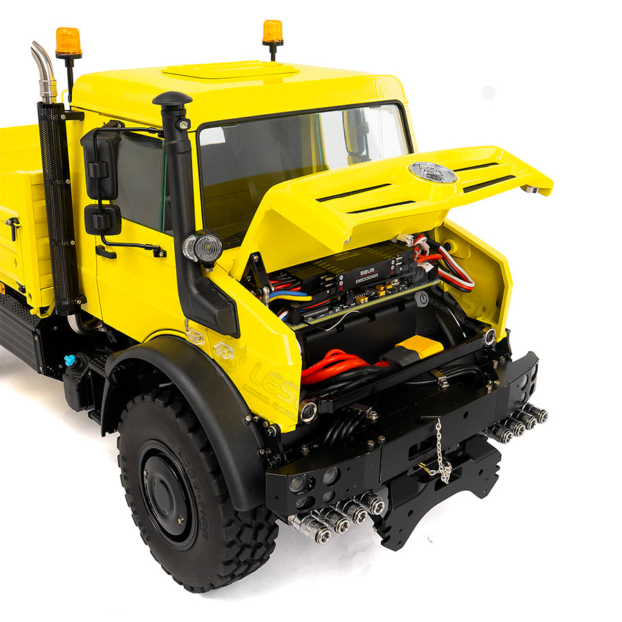 RTR LESU U4023 MT44023 1/14 Metal Hydraulic RC Off Road Car ATV Light Truck Model Light Sound System Axle Lock Flysky PL18EVLite