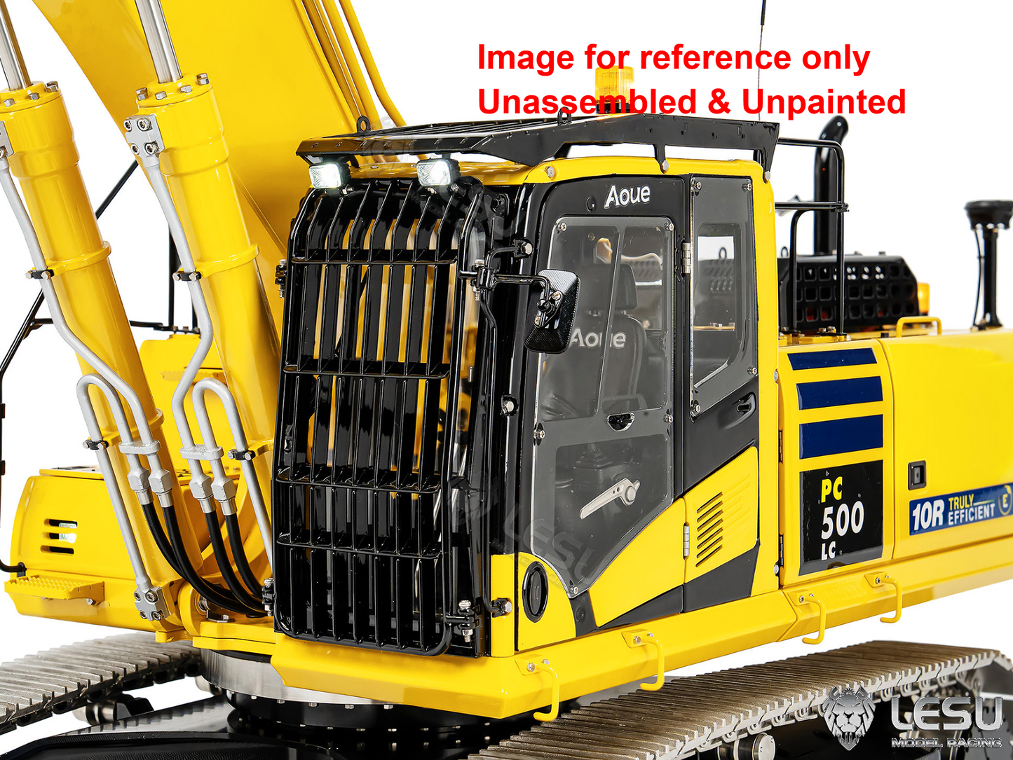 LESU Aoue PC500 1/14 Metal RC Hydraulic Tracked Excavator KIT Painted RC Digger 7Ways Valve 3-4MPA Pump Light DIY Model