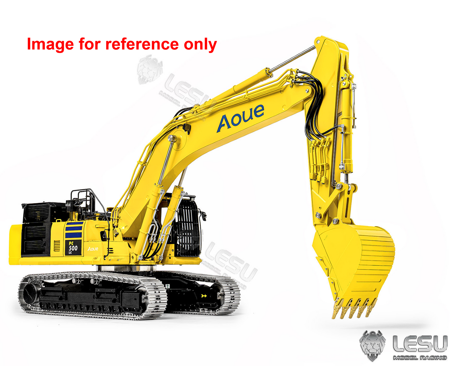LESU Aoue PC500 1/14 Metal RC Hydraulic Tracked Excavator RC Digger Model 7Ways Valve 3-4MAP Pump Light System Assembled