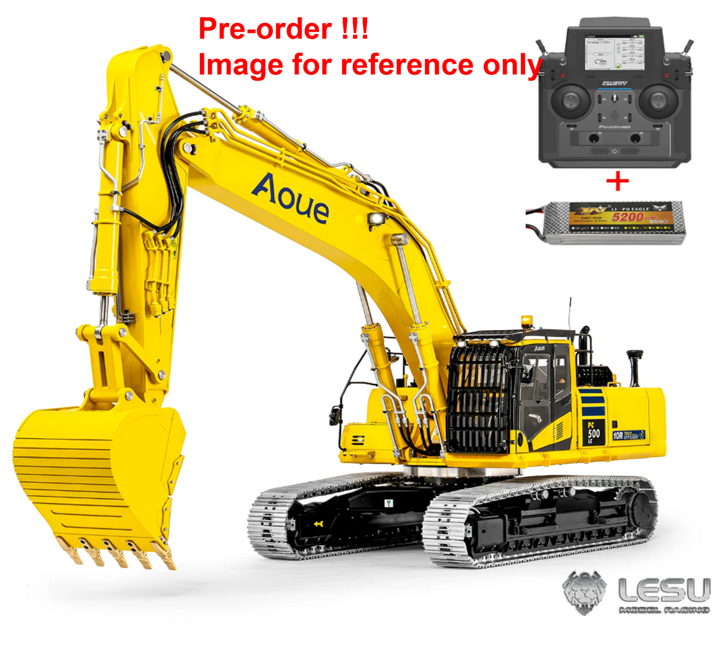 New Pre-Order Deposit LESU PC500 1/14 Hydraulic RC Excavator with 7 Ways Valves 360 Degree Rotation for Construction Vehicle Enthusiast