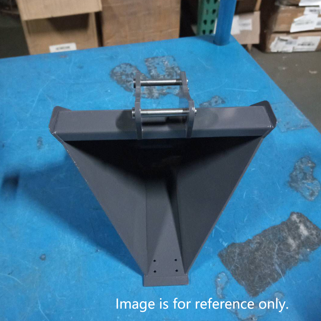 Second Hand US Stock LESU Painted Metal Trapezoid Narrow Bucket for 1/14 Hydraulic RC Excavator ET35 Upgrade Parts