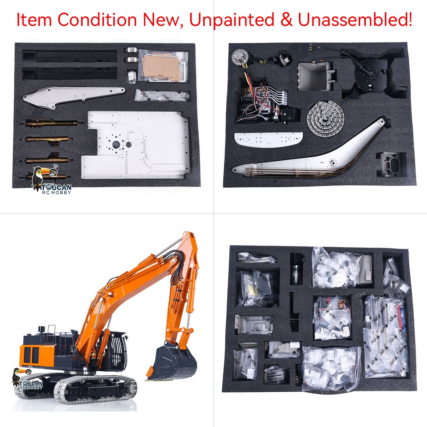 ゆこページ New Released! LESU 1/14 Aoue ZX490 Metal Hydraulic RC Excavator