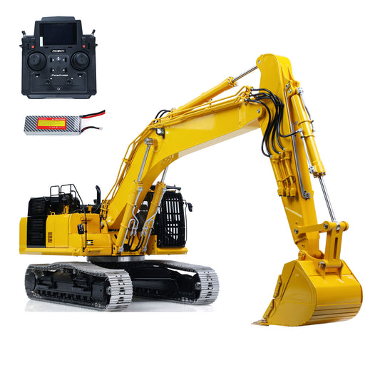 LESU Aoue PC500 1/14 Metal RC Hydraulic Tracked Excavator RC Digger Model 7Ways Valve 3-4MAP Pump Light System Assembled