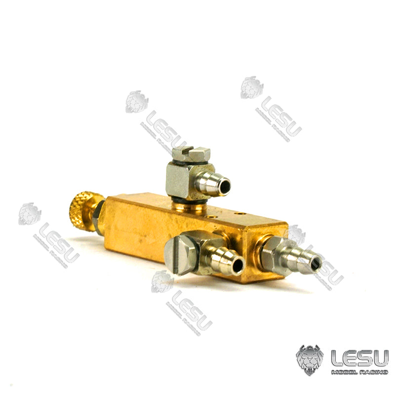 LESU Metal Relief Valve Regulating Valve Hydraulic Control Parts A B for 1/14 Scale Radio Controlled Dumper Truck Excavator