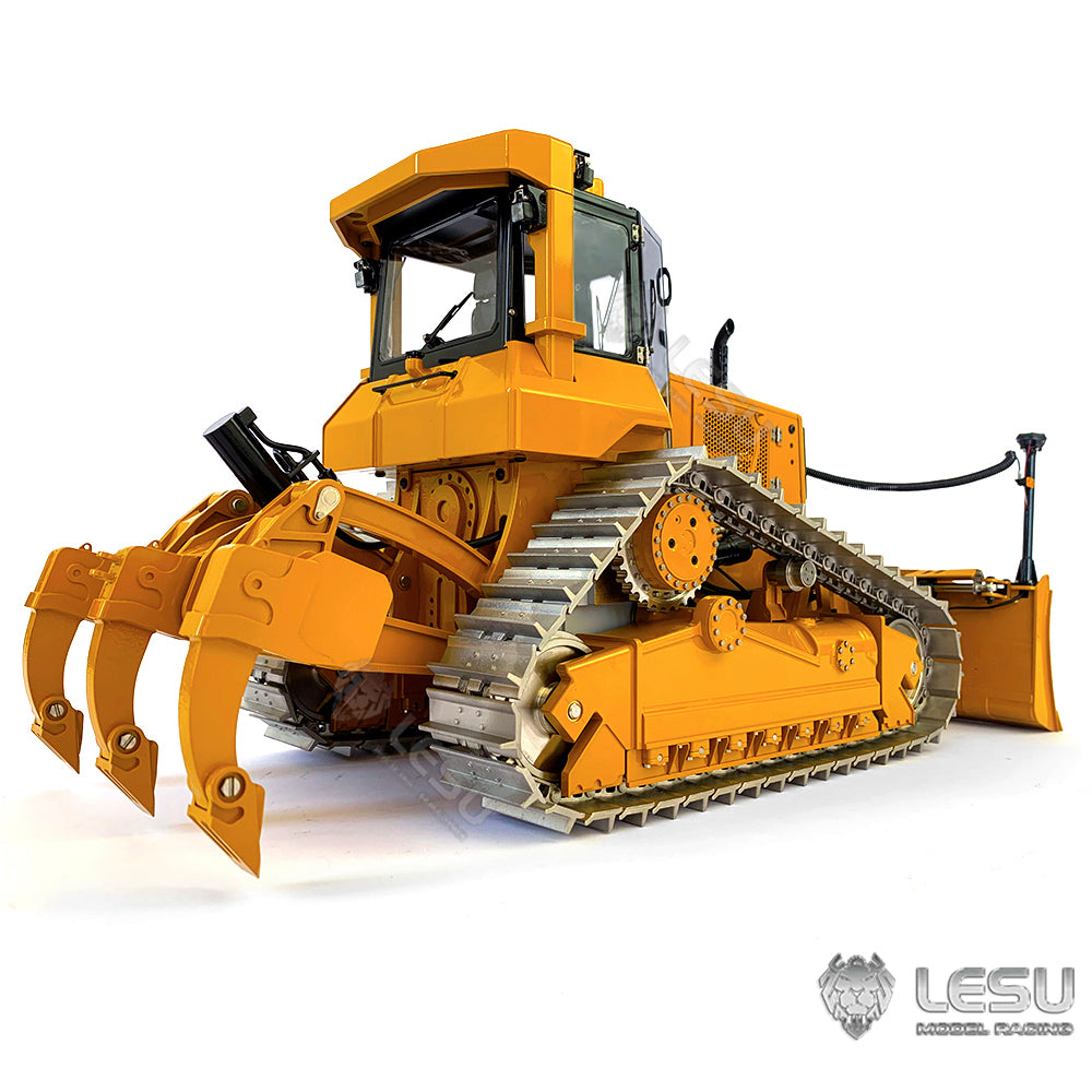 In Stock 1/14 LESU RTR Crawler Dozer Bulldozer RC Painted Assembled Hydraulic Model Aoue-DT60 W/ Motor ESC Light Sound No Controller Battery