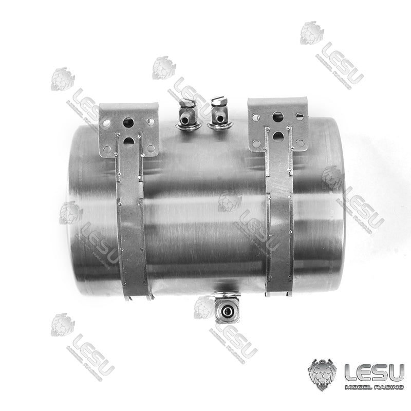 LESU Metal Hydraulic Simulated Oil Tank Accessory Suitable for 1/14 Scale Tractor Truck Dumper Tipper DIY Cars Spare Parts