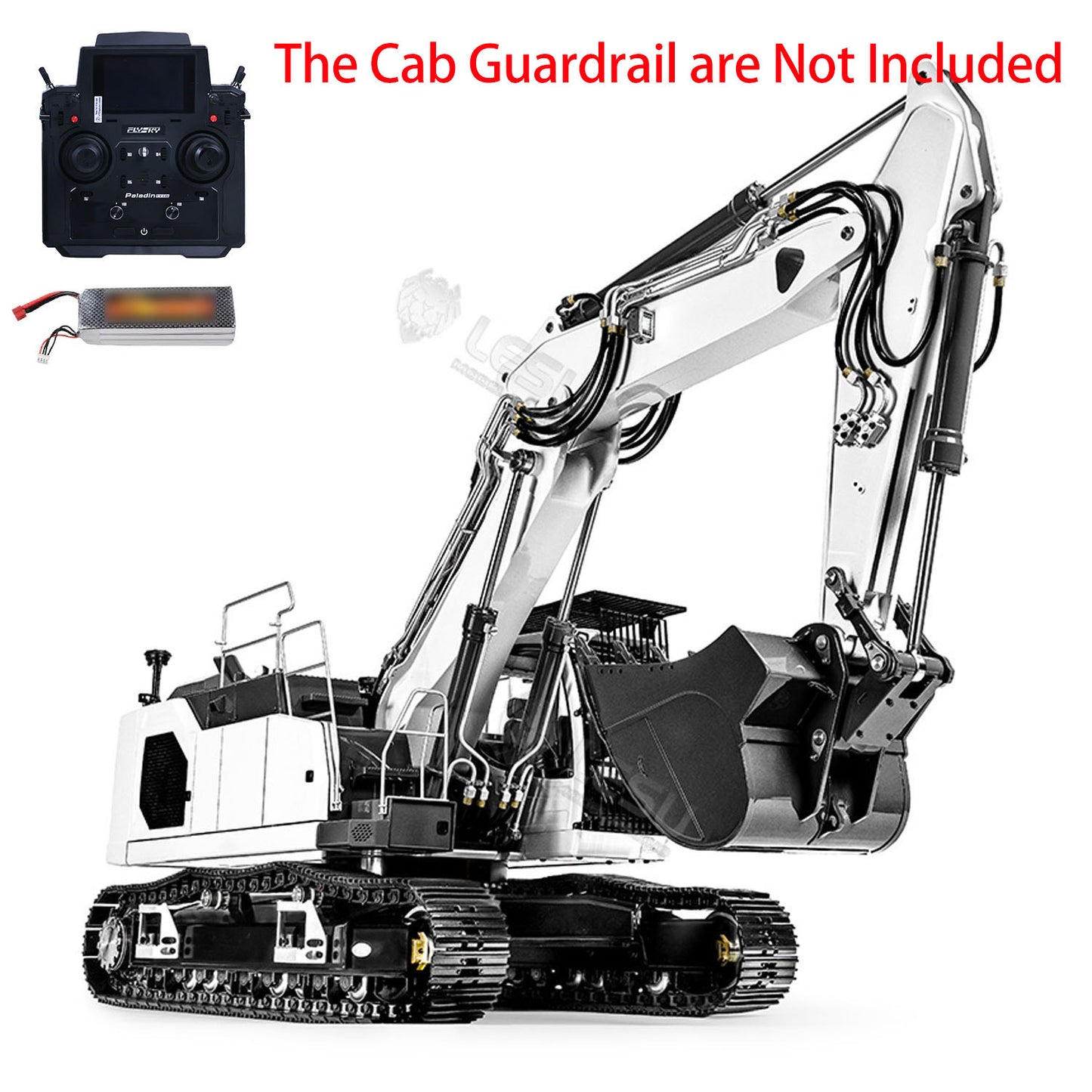 LESU 1/14 3-arm LR945 RC Hydraulic Excavator Remote Control Digger Model KIT/PNP/RTR Versions Light System Motor Servo ESC