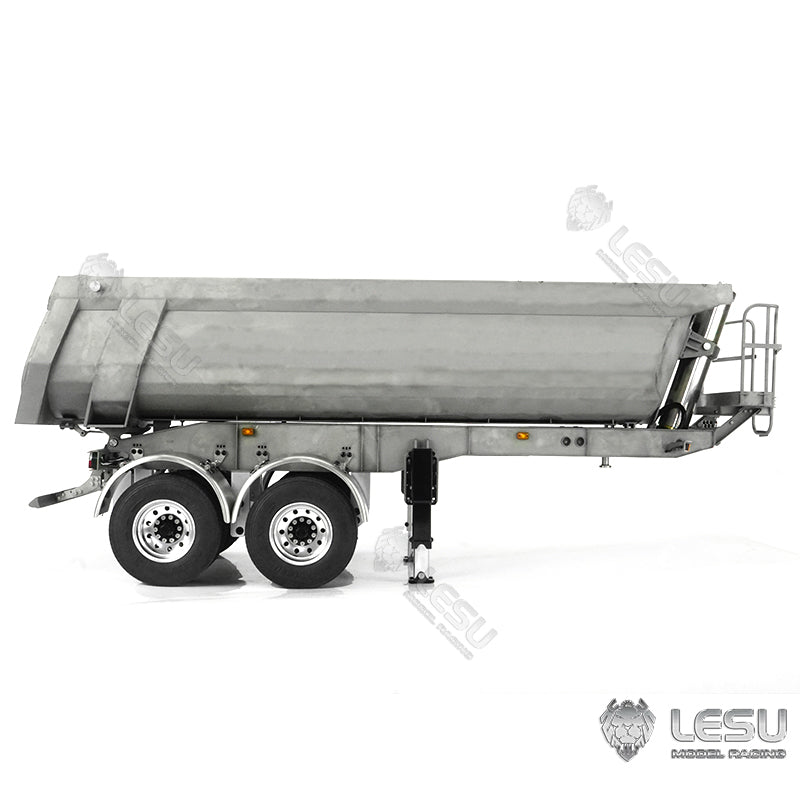 In Stock LESU Metal RC Hydraulic Dumper Trailer Pump for 1/14 Scale Tractor Truck Construction Vehicle DIY W/ Electronic Legs