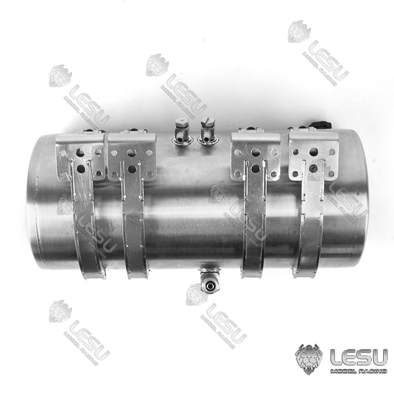 LESU Metal Hydraulic Simulated Oil Tank Accessory Suitable for 1/14 Scale Tractor Truck Dumper Tipper DIY Cars Spare Parts